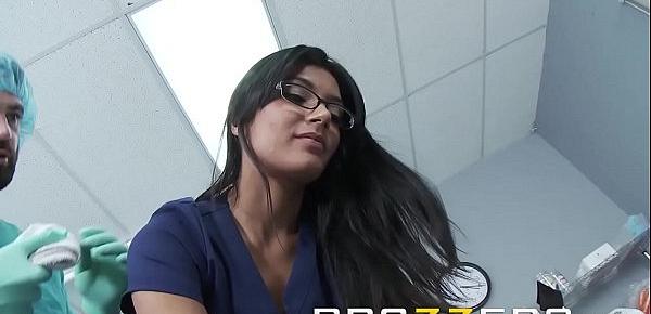  Doctors Adventure - (Shazia Sahari) - Doctor pounds Nurse while patient is out cold - Brazzers